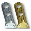 Gold Stamped Steel Flagpole Bracket (1/2" Diameter Pole)